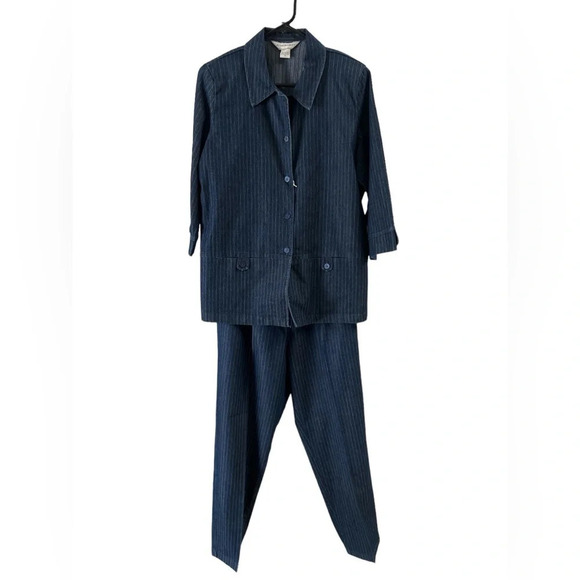 Vintage denim suit set - Picture 1 of 7